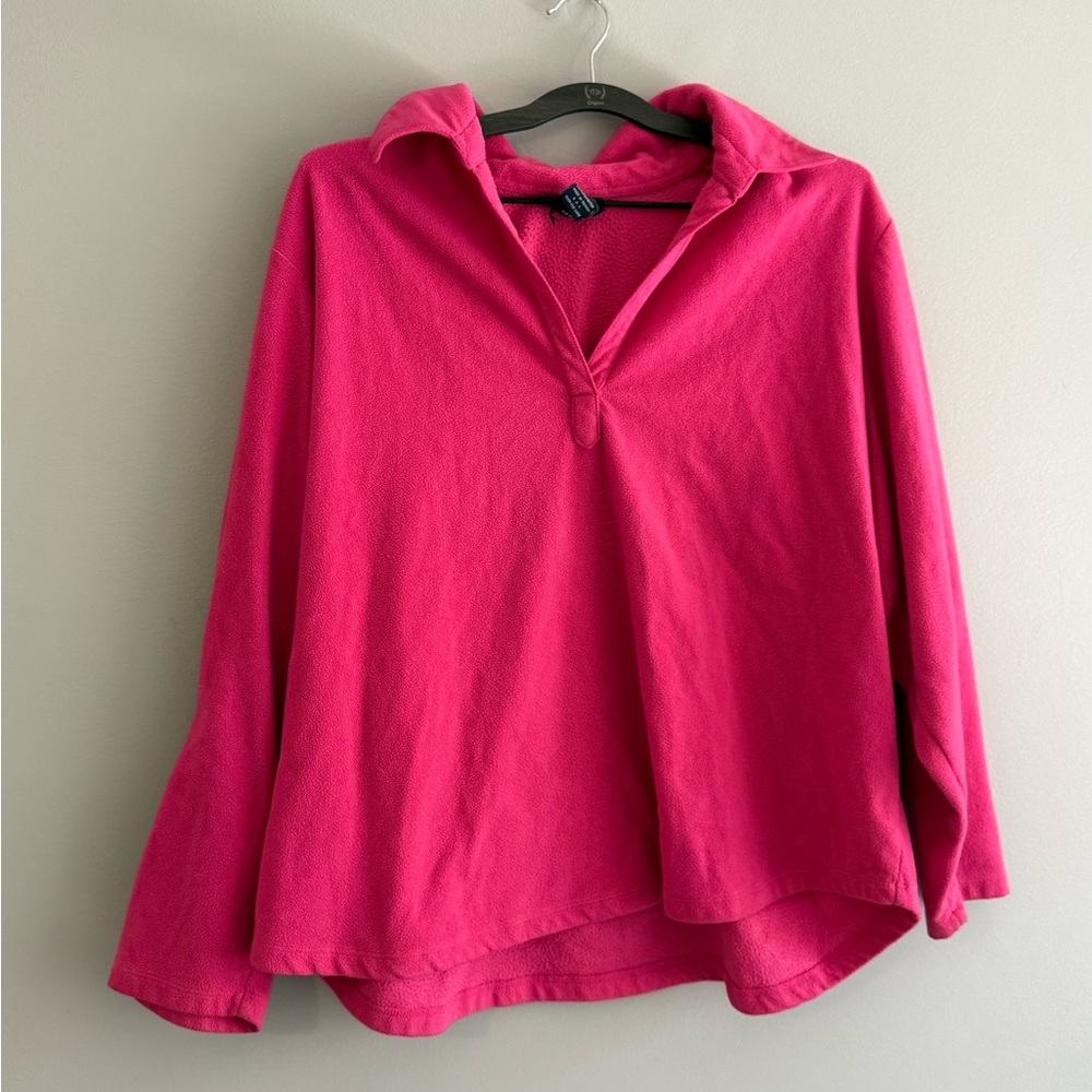Women's Fuchsia Popover Pullover Top